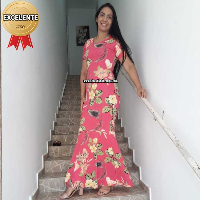 Vestidos Longo Sereia com Babado