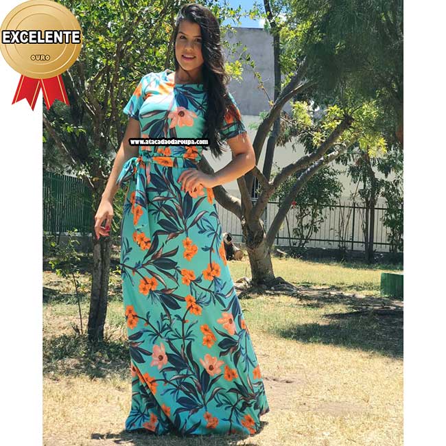Vestido Longo Godê M/G/GG