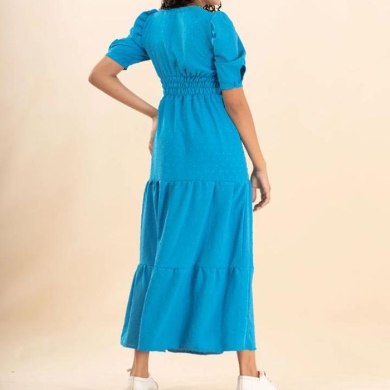 Vestido Midi Babado Maria