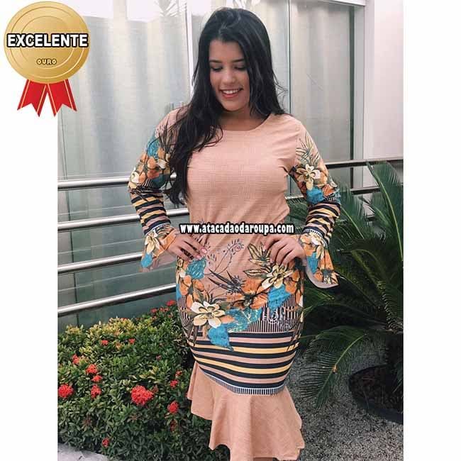 Vestido Midi Manga Longa M/G