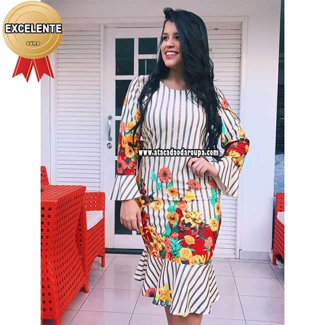 Vestido Midi Manga Longa M/G