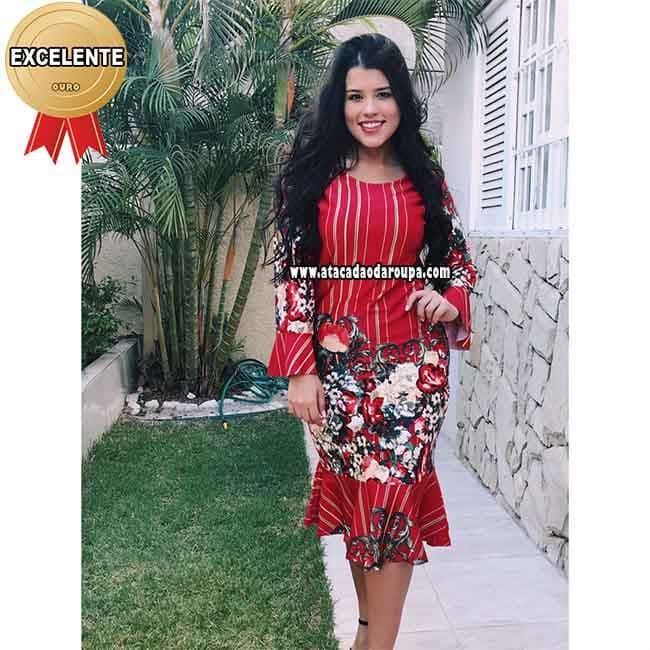 Vestido Midi Manga Longa M/G