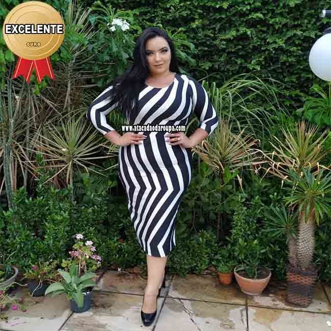 Vestido Plus Size GG Moda Evangélica GG