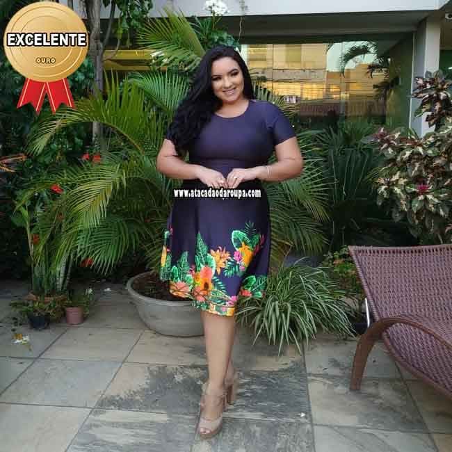 Vestido Plus Size GG Moda Evangélica GG