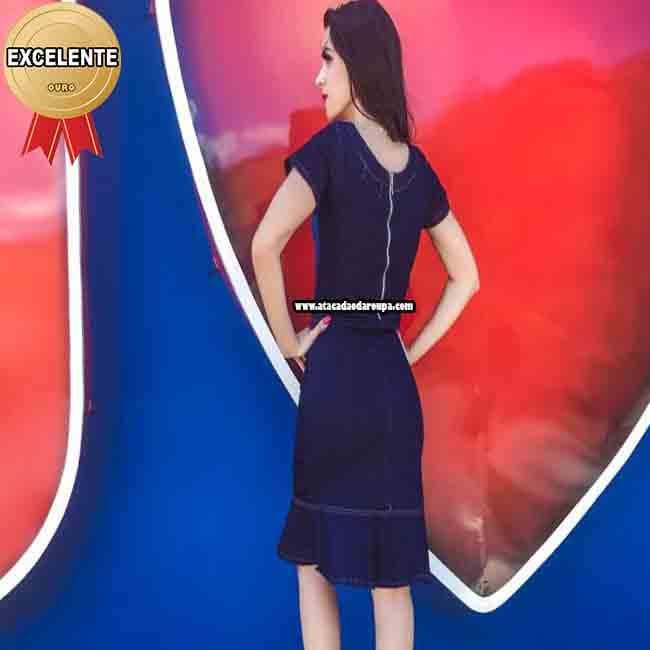 Vestido Jeans Evangélico.