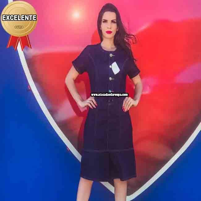 Vestido Jeans Evangélico.
