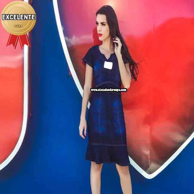 Vestido Jeans Evangélico.