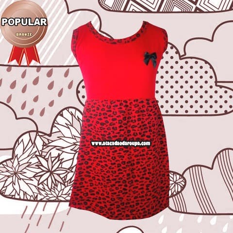 Vestidos Infantil em Algodão