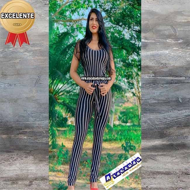 Vestidos e Macacão Listrados M
