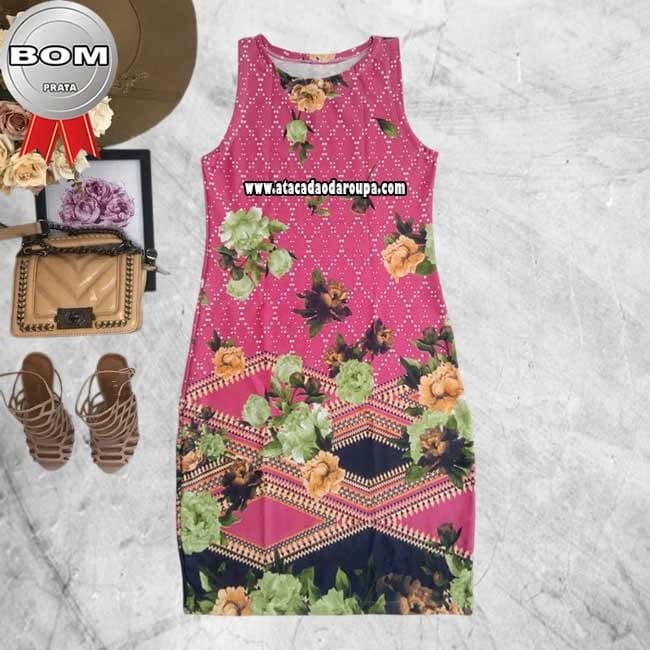 Vestido regata e Alçinha Malha Leila M