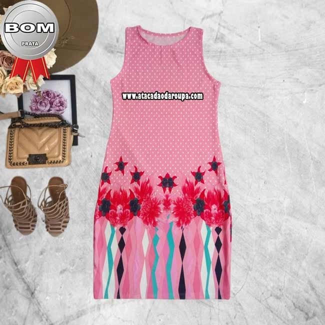 Vestido regata e Alçinha Malha Leila M