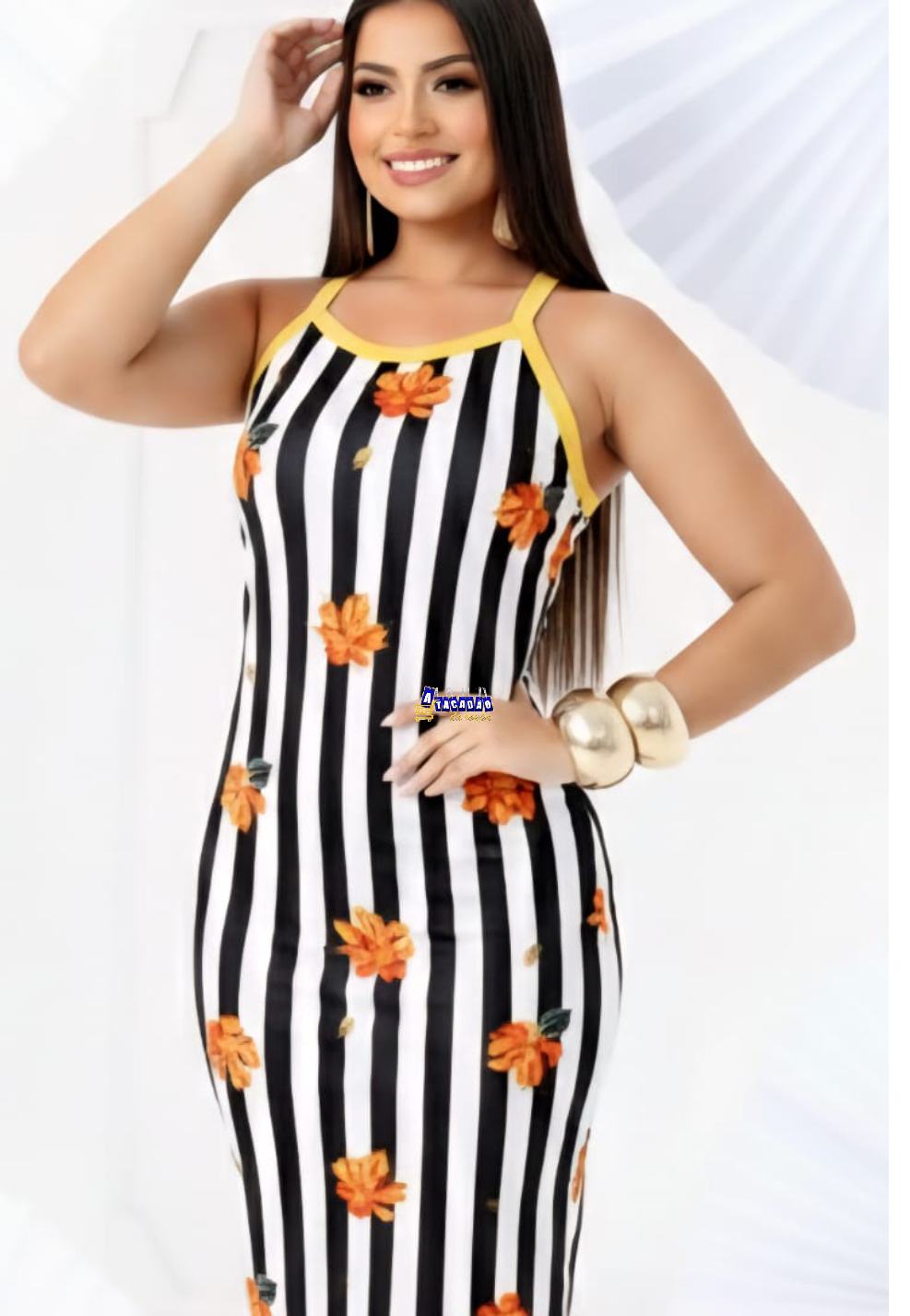 Vestido Alcinha Curto Estampado