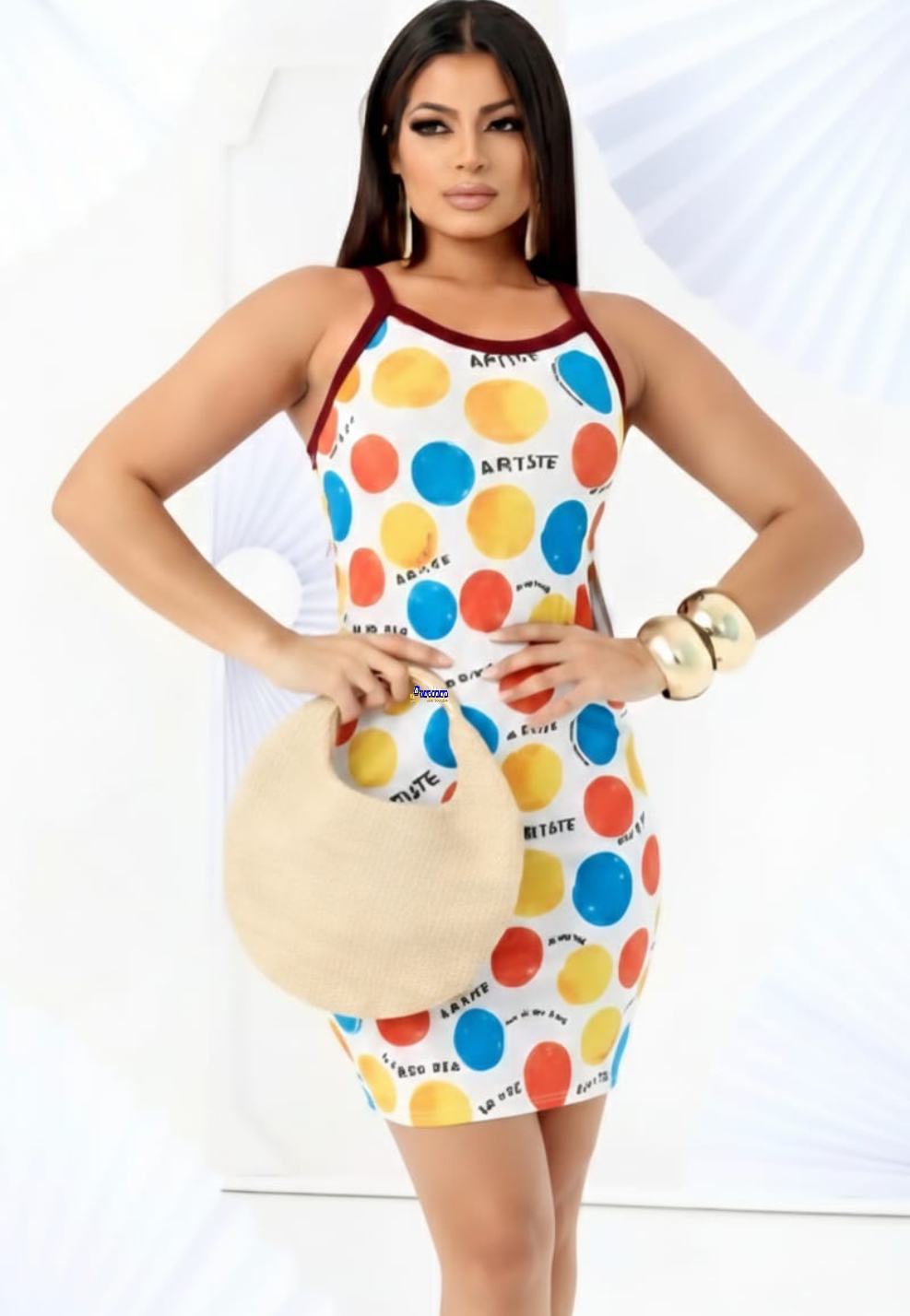 Vestido Alcinha Curto Estampado