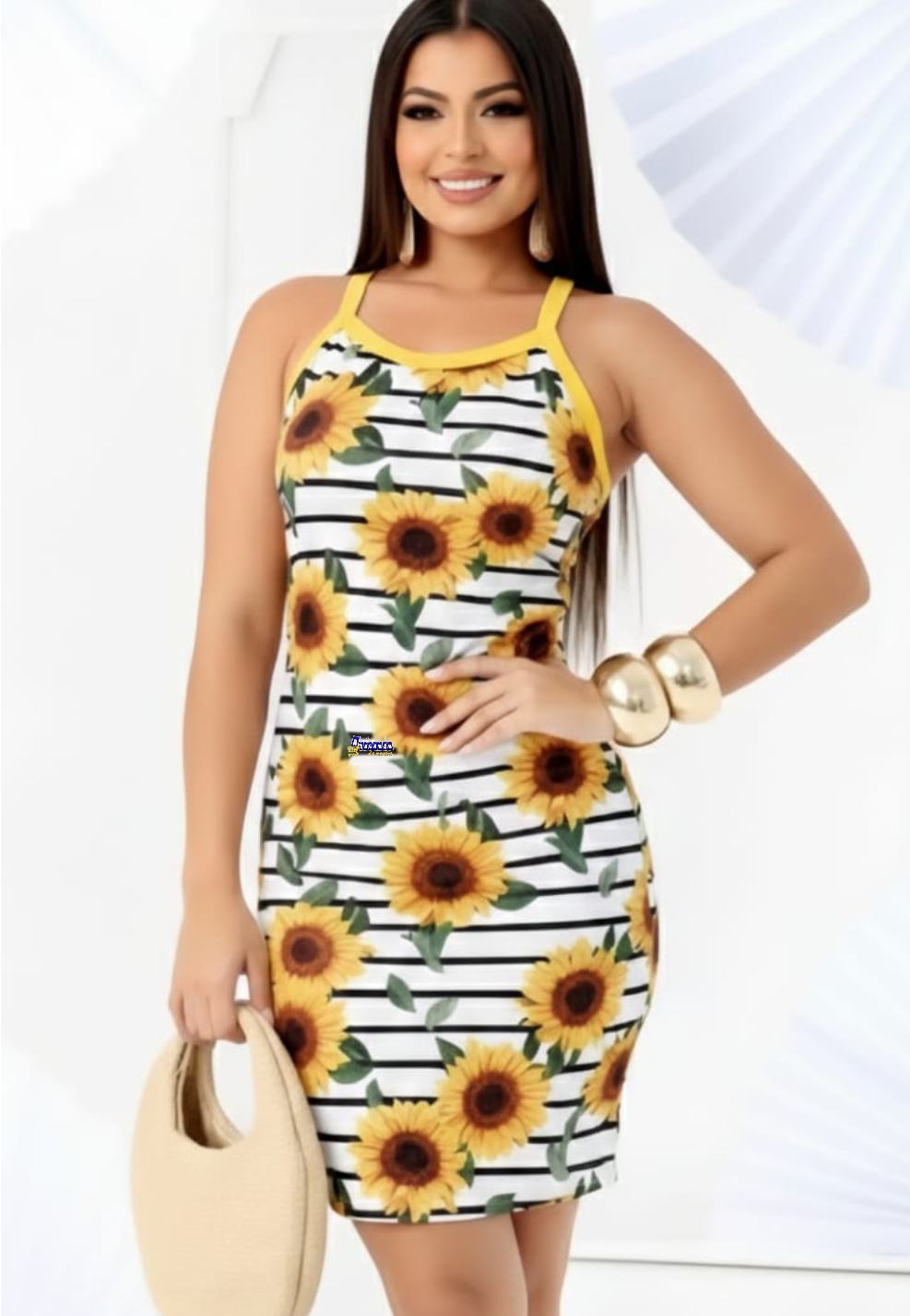Vestido Alcinha Curto Estampado