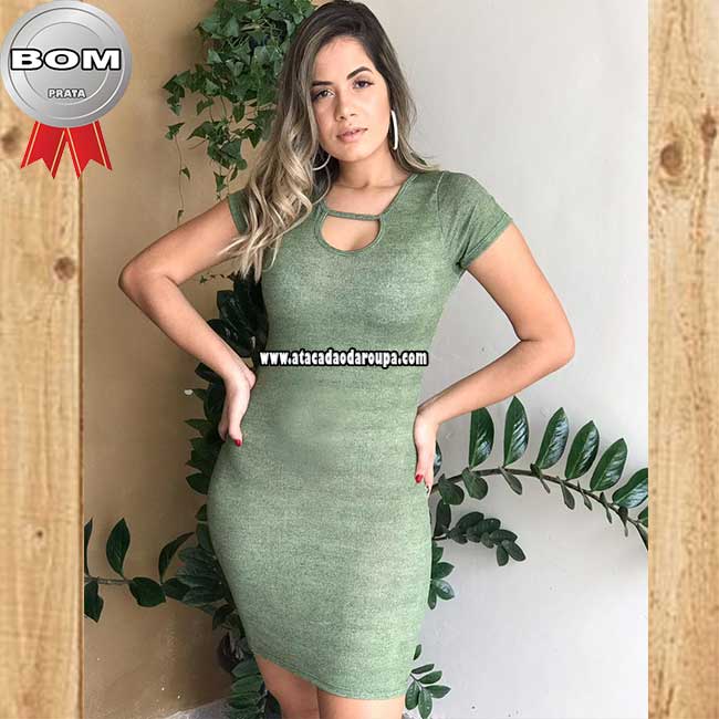 Vestidos Crepe Liso