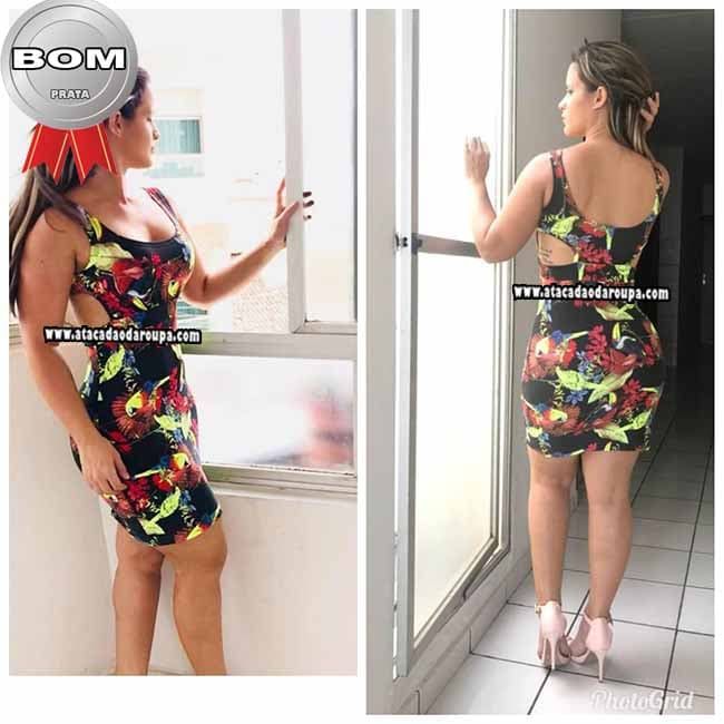 Vestido Feminino Suplex Estampado