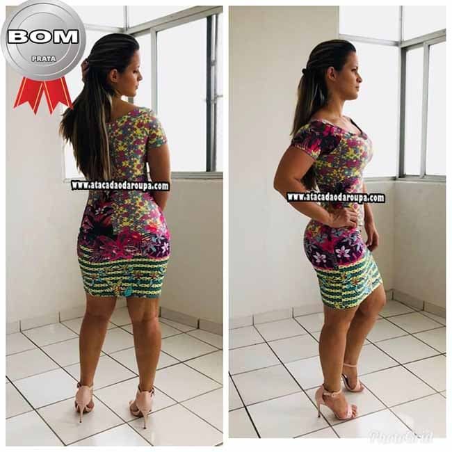 Vestido Feminino Suplex Estampado