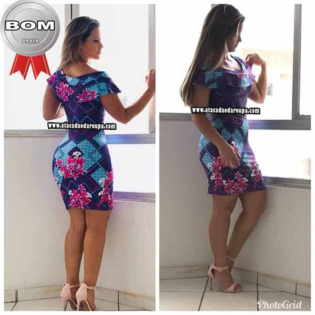 Vestido Feminino Suplex Estampado