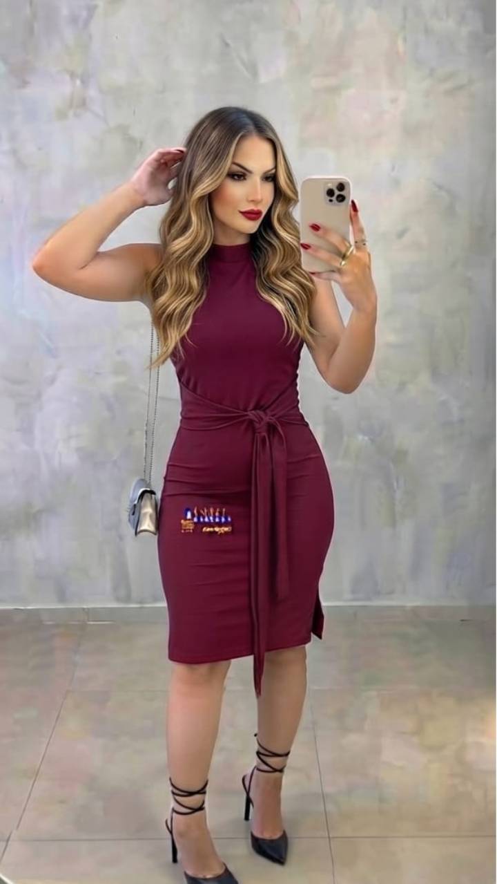Vestido Isabelly Regata Com Laço