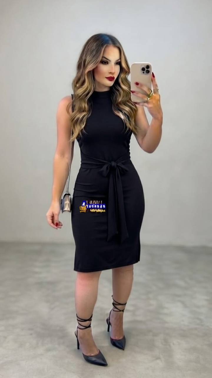 Vestido Isabelly Regata Com Laço