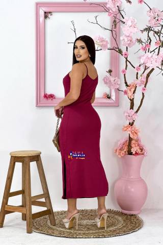 Vestido Longo Alça Bárbara