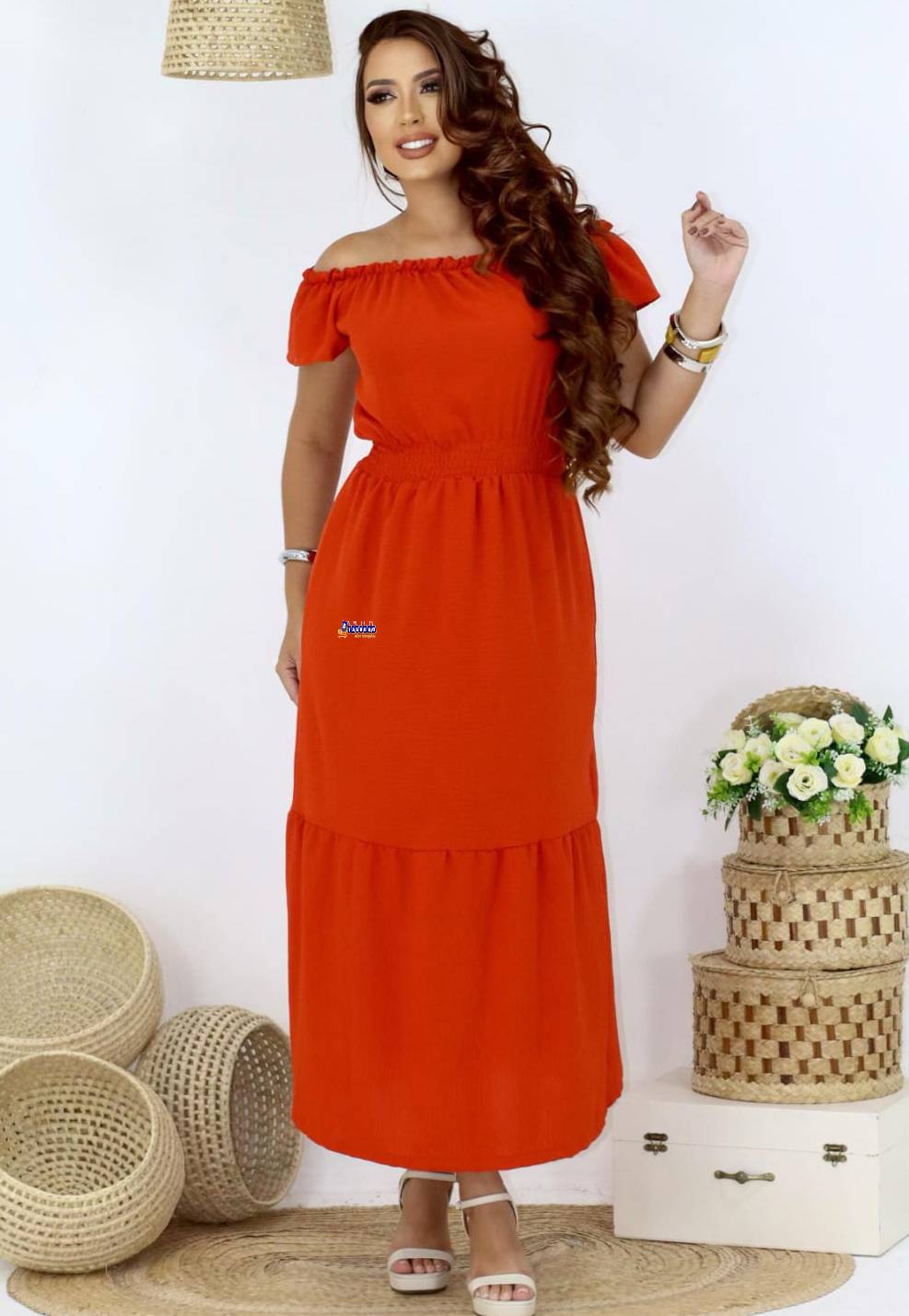 Vestido Longo Viscose Vários Modelos