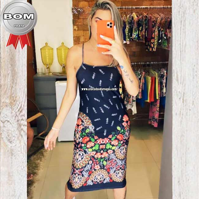 Vestidos Midi Malha Leila