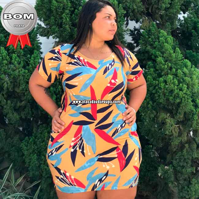 Vestidos Plus Size Malha Leila