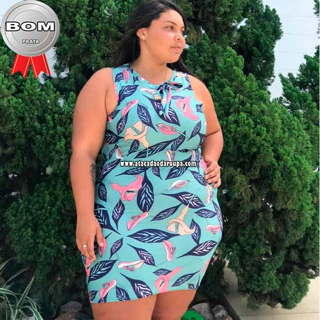 Vestidos Plus Size Malha Leila