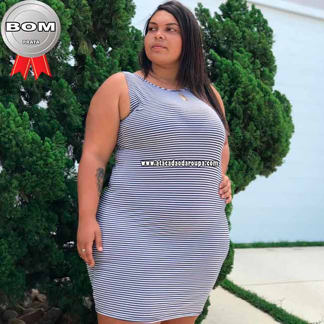 Vestidos Plus Size Malha Leila