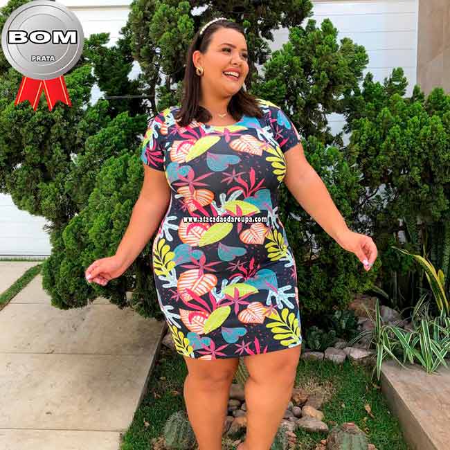 Vestido Suplex Fit Plus Size GG