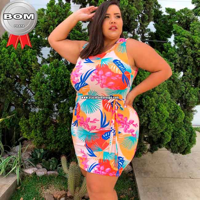 Vestido Suplex Fit Plus Size GG