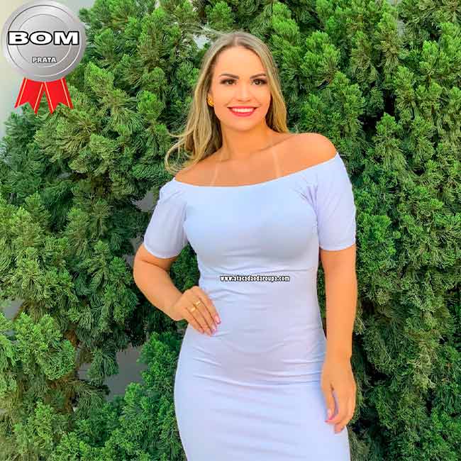 Vestido Liso de Crepe