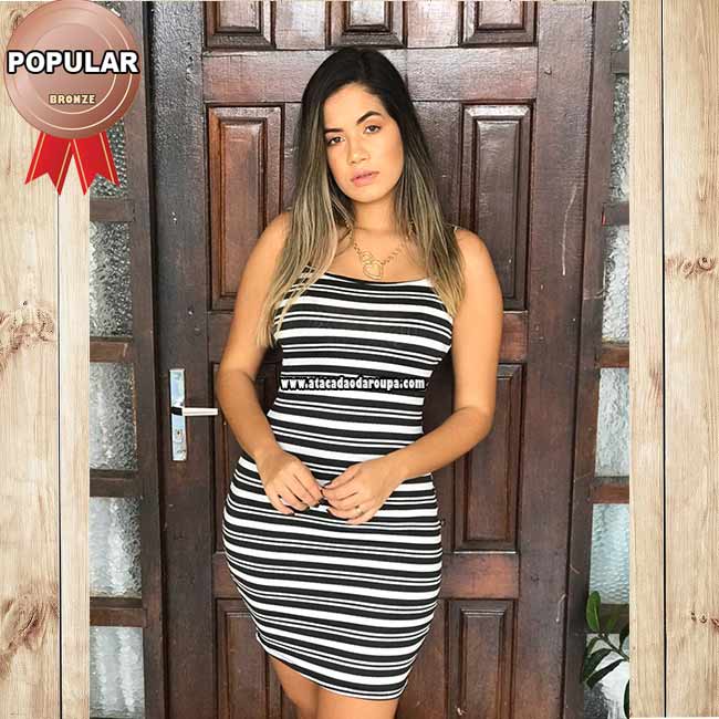 Vestidos Listrados Crepe M