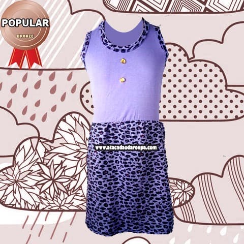 Vestidos Infantil em Algodão